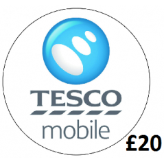 £20 Tesco Mobile Top Up Voucher Code